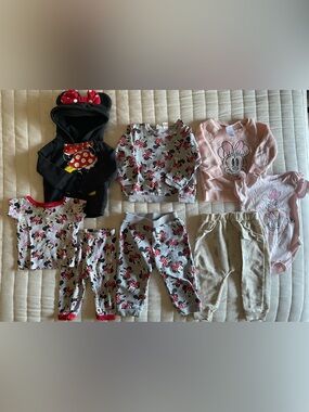 Disney Baby Bundle Minnie Mouse 3 Matching Sets + Hoodie | 12 Months